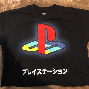 Black/Red Playstation Logo Top. Never Worn.